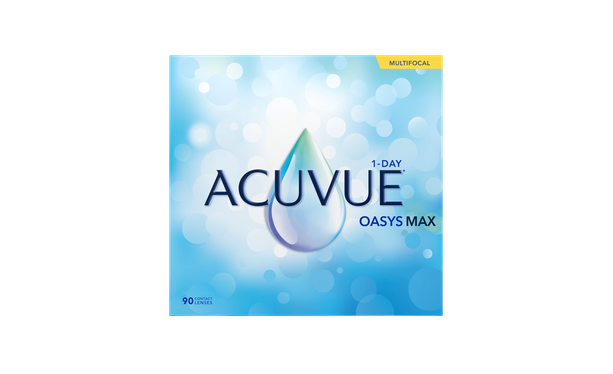 Lentilles de contact Acuvue® Oasys Max 1 Day Multifocal Low 90L - Vue de face