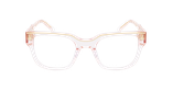 LUNETTES DE VUE femme CARACTERES FIL D'OR AUDACIEUSE rose - Vue de face