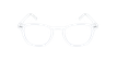 ÓCULOS GRADUADOS FORTY (óculos Leitura, várias grad.) c/ filtro luz azul branco/branco - Vista de frente