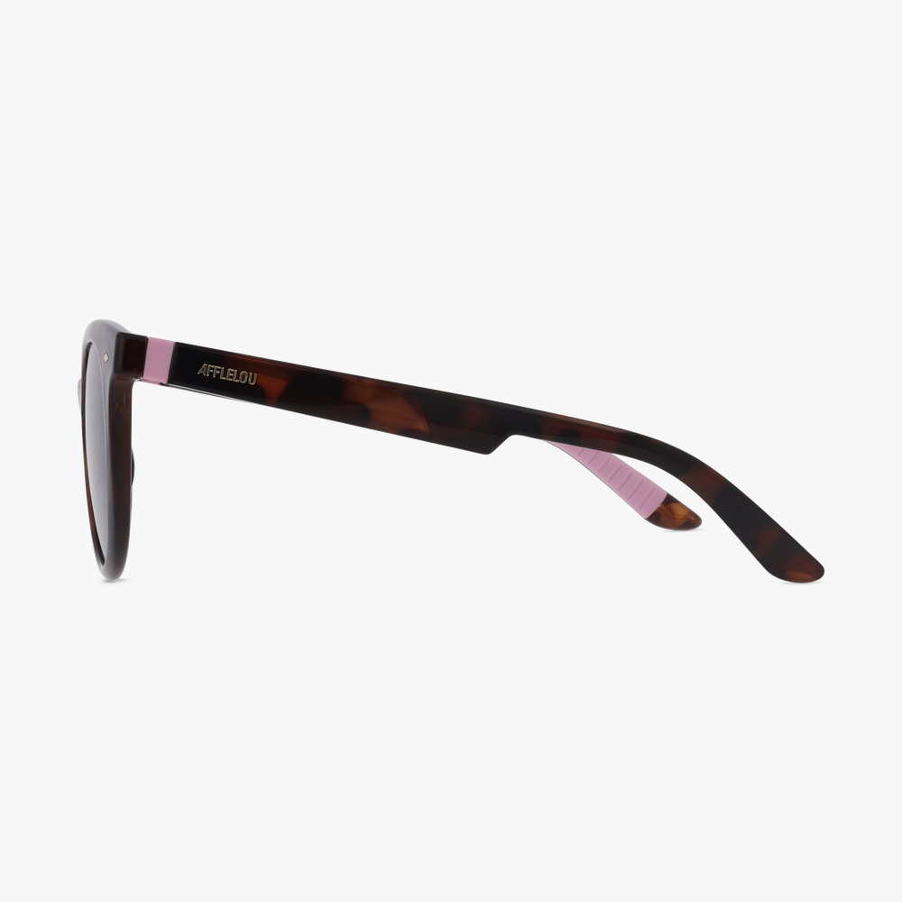 LUNETTES DE SOLEIL femme KENORA POLARIZED écaille/rose - Vue de face