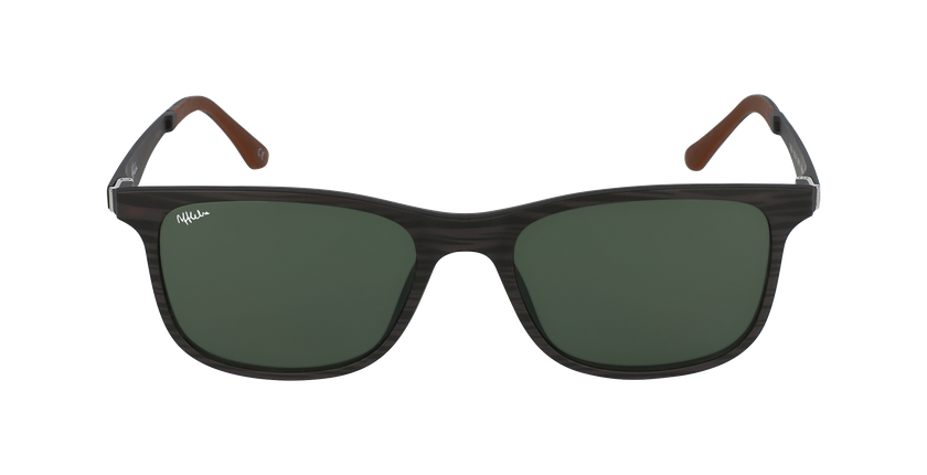 Óculos graduados homem MAGIC 24 BR01 castanho - Vista de frente