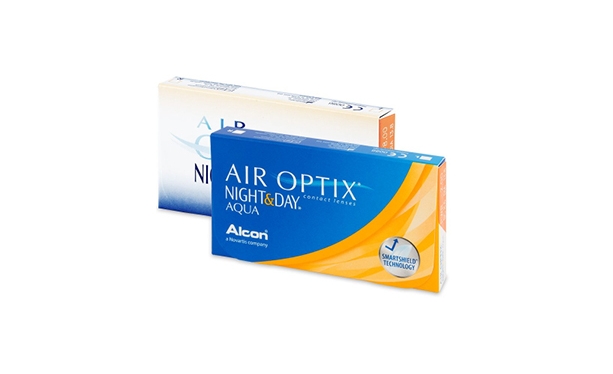 Lentilles de contact Air Optix Aqua Night Day 6L - Vue de face