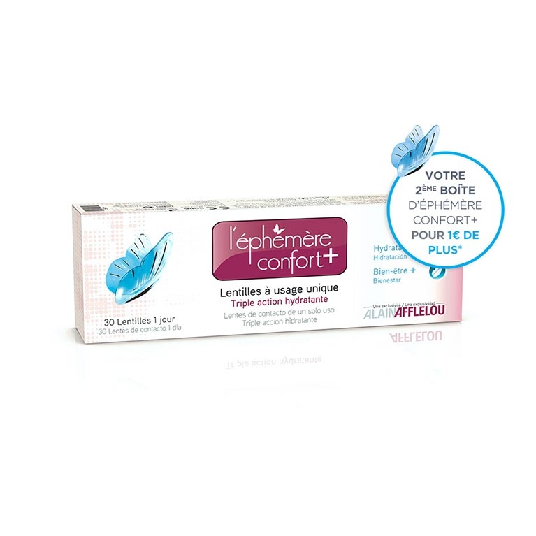 Lentilles de contact L'Ephémère Confort Plus Lentilles de contact L'Ephémère Confort Plus