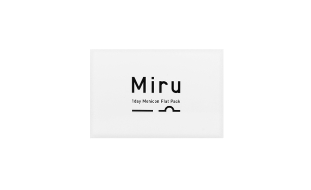 Lentilles de contact Miru 1day Menicon Flat Pack - 3*30 - Vue de face
