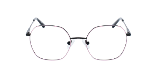 Óculos graduados senhora CORA PK (TCHIN-TCHIN +1€) rosa/pretoVista de frente