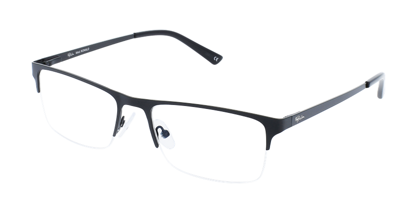 Óculos graduados homem RONALD BK (TCHIN-TCHIN +1€) preto/preto - Vista de frente