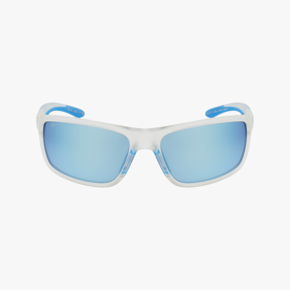 LUNETTES DE SOLEIL homme IGOR blanc/bleu - Vue de face