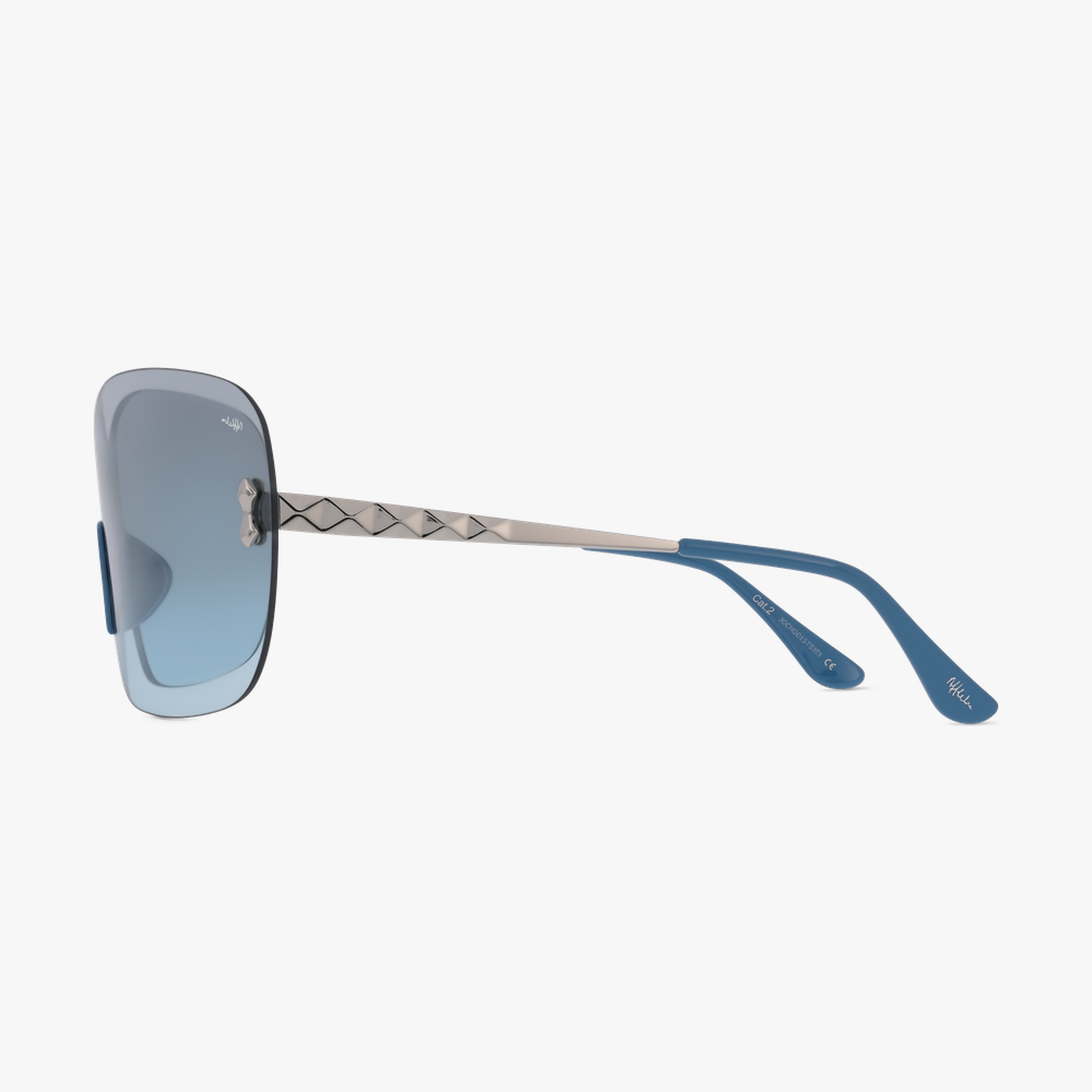 LUNETTES DE SOLEIL femme AMBRA bleu - Vue de face