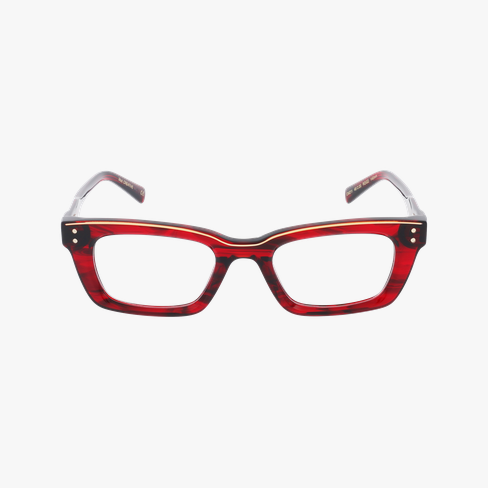 LUNETTES DE VUE femme CARACTERES FIL D'OR CREATIVE rouge