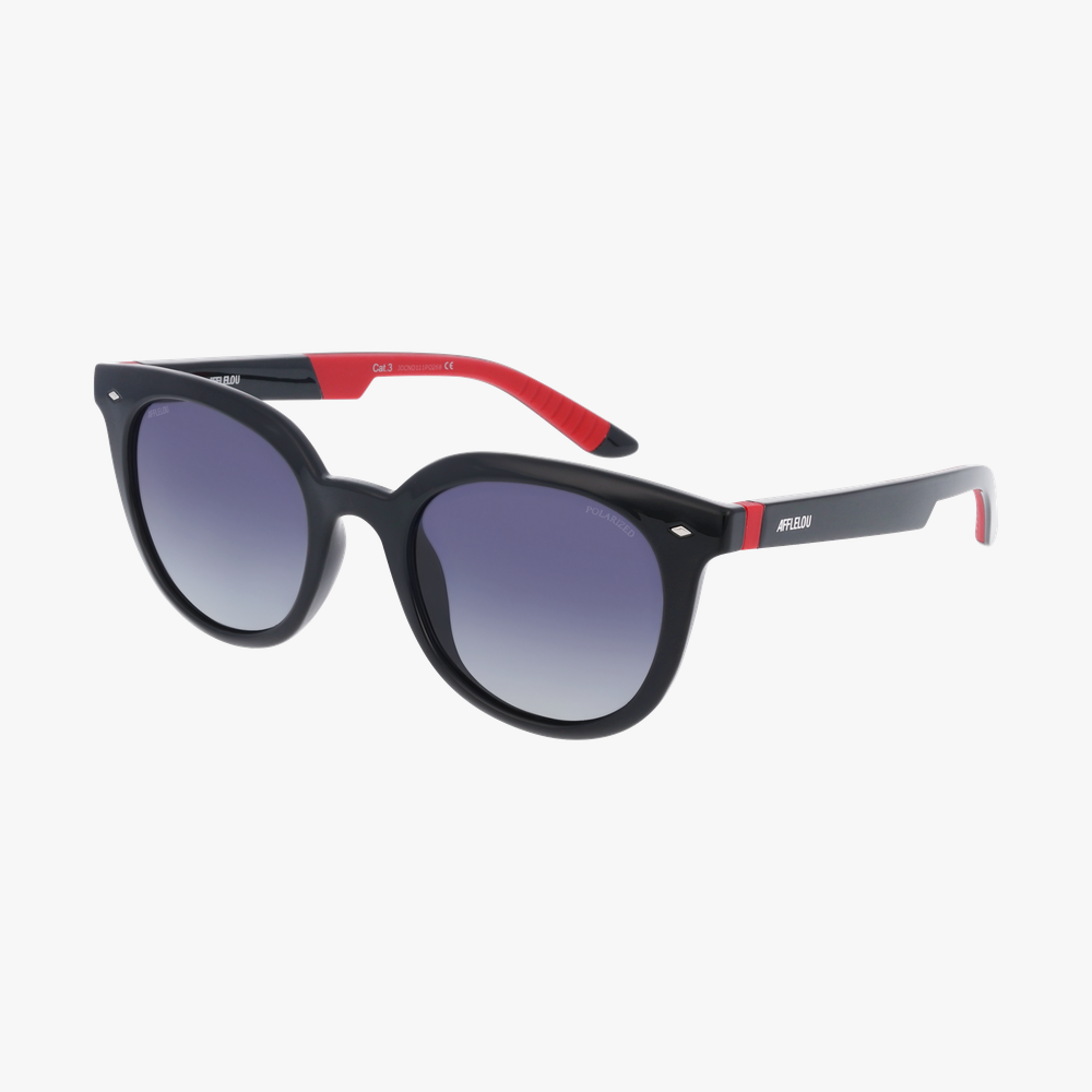 LUNETTES DE SOLEIL femme KENORA POLARIZED noir/rouge - Vue de face