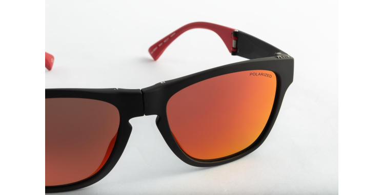 Óculos de sol homem GEANT POLARIZED BK preto/vermelho