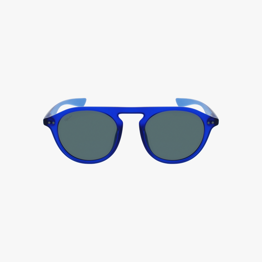 LUNETTES DE SOLEIL homme BORNEO bleu/bleu - Vue de face