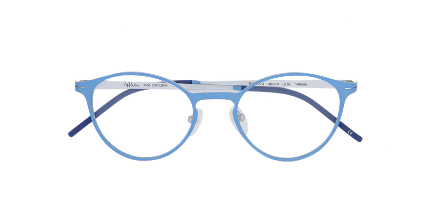 Óculos graduados senhora OXYGEN BLSL azul/prateado - Vista de frente
