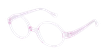 Óculos graduados criança FLOOPY PK2 (TCHIN-TCHIN +1€) rosa/rosa - Vista de frente