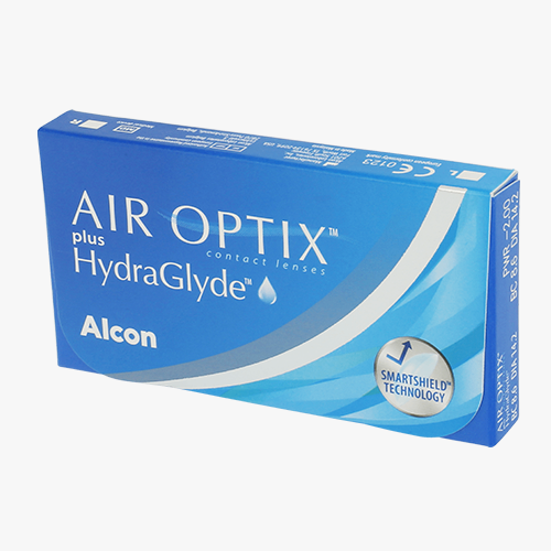 Lentilles de contact Air Optix Plus HydraGlyde® 3L - Vue de face