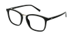 Óculos graduados homem PAULO BK (TCHIN-TCHIN +1€) preto/prateado - vue de 3/4