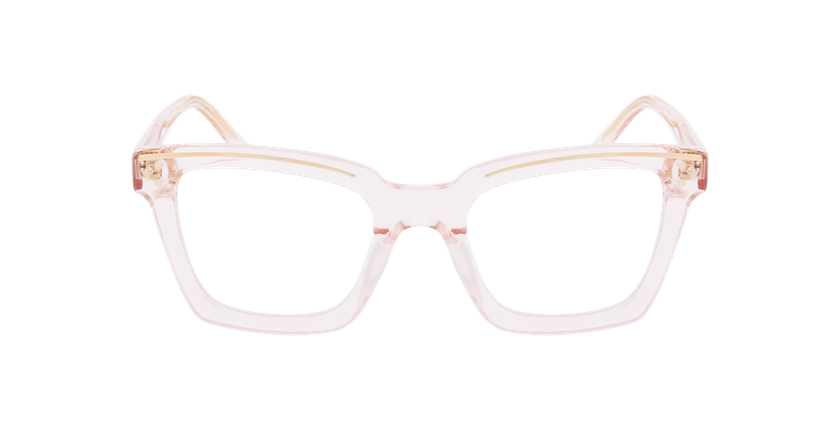 LUNETTES DE VUE femme CARACTERES FIL D'OR MYSTERIEUSE rose - Vue de face