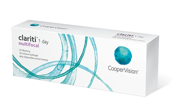Lentilles de contact Clariti 1 Day multifocale 30L - Vue de face Lentilles de contact Clariti 1 Day multifocale 30L - Vue de face