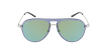 Óculos de sol WAIMEA SLGR prateado/verde - Vista de frente
