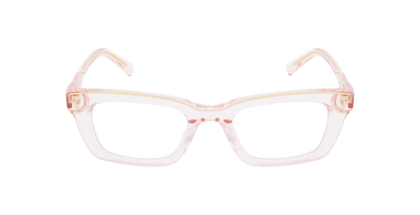 LUNETTES DE VUE femme CARACTERES FIL D'OR CREATIVE rose - Vue de face