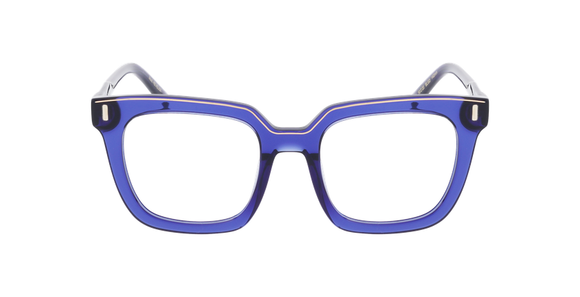 LUNETTES DE VUE femme CARACTERES FIL D'OR REVEUSE bleu - Vue de face