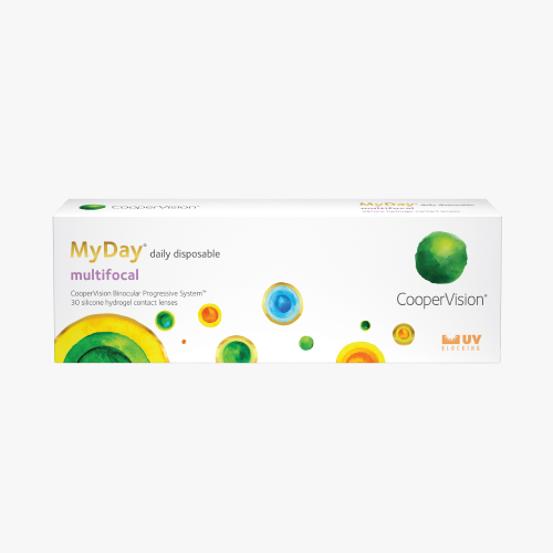 Lentilles de contact MyDay Multifocal High 30 L - Vue de face