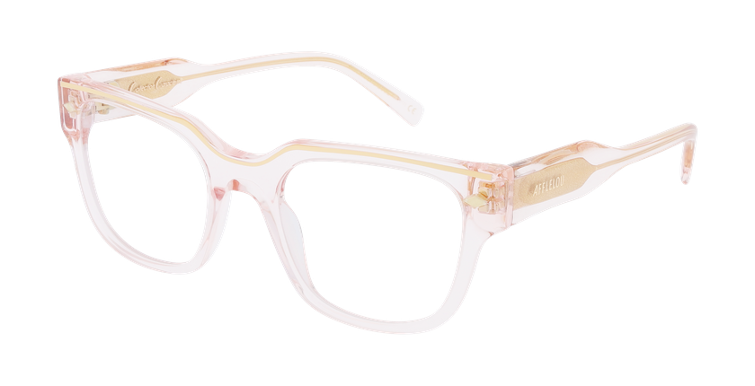 LUNETTES DE VUE femme CARACTERES FIL D'OR AUDACIEUSE rose - Vue de face