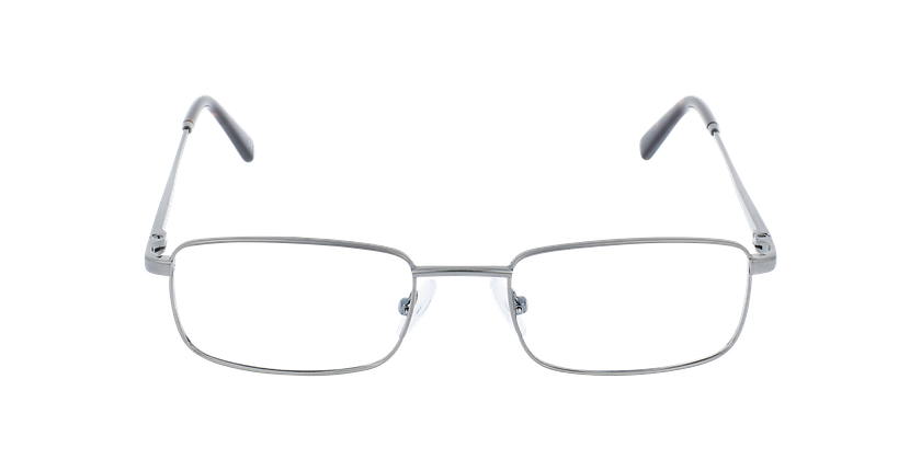 Óculos graduados homem CYRIL GU (TCHIN-TCHIN +1€) prateado/prateado - Vista de frente
