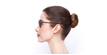 LUNETTES DE VUE TMF74 écaille - Vue de côté