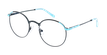 Óculos graduados senhora MELINA BK (TCHIN-TCHIN +1€) preto/azul - Vista de frente