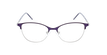 Lunettes de vue femme MAGIC 103 violet/argenté - Vue de face