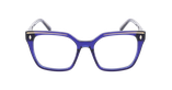 LUNETTES DE VUE femme CARACTERES FIL D'OR EFFRONTEE bleu - Vue de face