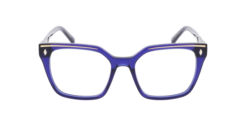 LUNETTES DE VUE femme CARACTERES FIL D'OR EFFRONTEE bleu - Vue de face