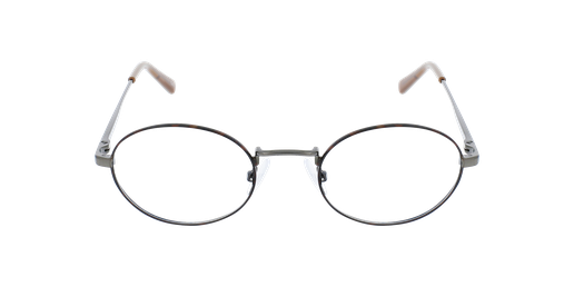 Óculos graduados NEIL TOGU (TCHIN-TCHIN +1€) tartaruga/prateado Vista de frente