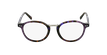 Óculos graduados BRAHMS PU tartaruga/violeta - Vista de frente