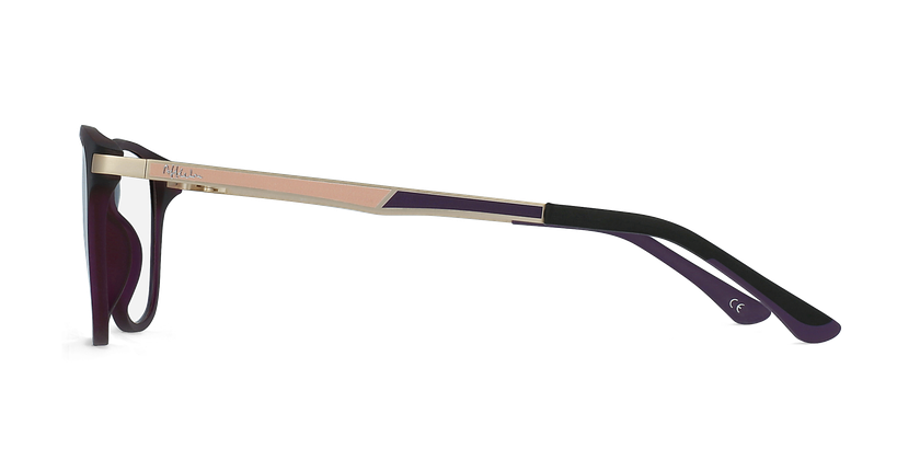 Óculos graduados senhora MAGIC 40 BLUEBLOCK - BLOQUEIO LUZ AZUL violeta - Vista lateral