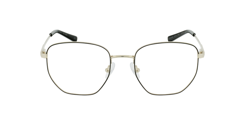 Óculos graduados senhora ERIN BK (TCHIN-TCHIN +1€) preto/dourado - Vista de frente