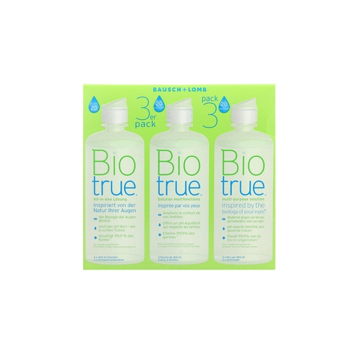 Biotrue 3x300ml - Vue de face