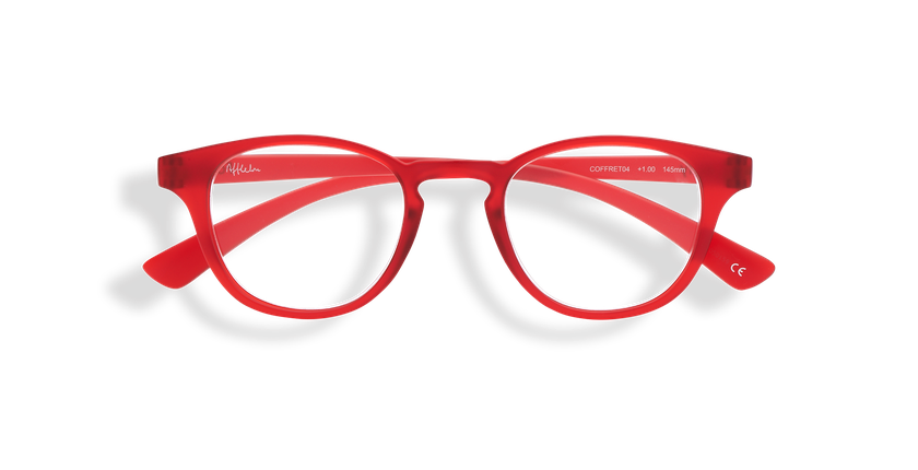LUNETTES DE VUE COFFRET04 bleu - Vue de face