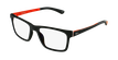 Óculos graduados criança MAGIC 64 BK preto/laranja - vue de 3/4
