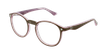 LUNETTES DE VUE enfant REFORM TEENAGER 4 marron/rose - vue de 3/4