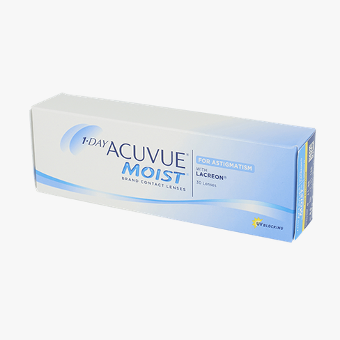 Lentilles de contact 1 Day Acuvue® Moist® for Astigmatism 30L Vue de face