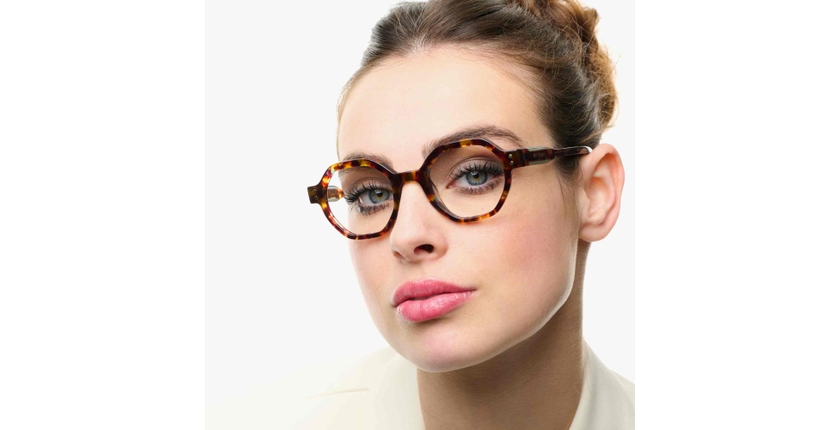 Lunettes de vue femme CARACTÈRES PERSUASIVE écaille - Vue de face