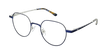 Óculos graduados MAGIC 95 BL azul/prateado - vue de 3/4