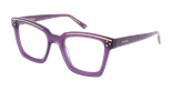 LUNETTES DE VUE femme CARACTERES FIL D'OR MYSTERIEUSE violet - Vue de face