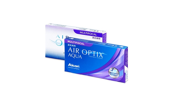Lentilles de contact Air Optix Aqua Multifocal 6L - Vue de face
