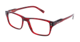 LUNETTES DE VUE homme CARACTÈRES ALTRUISTE rouge - Vue de face