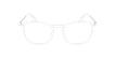 Óculos graduados homem UMBERTO CR (TCHIN-TCHIN +1€) branco/prateado - Vista de frente