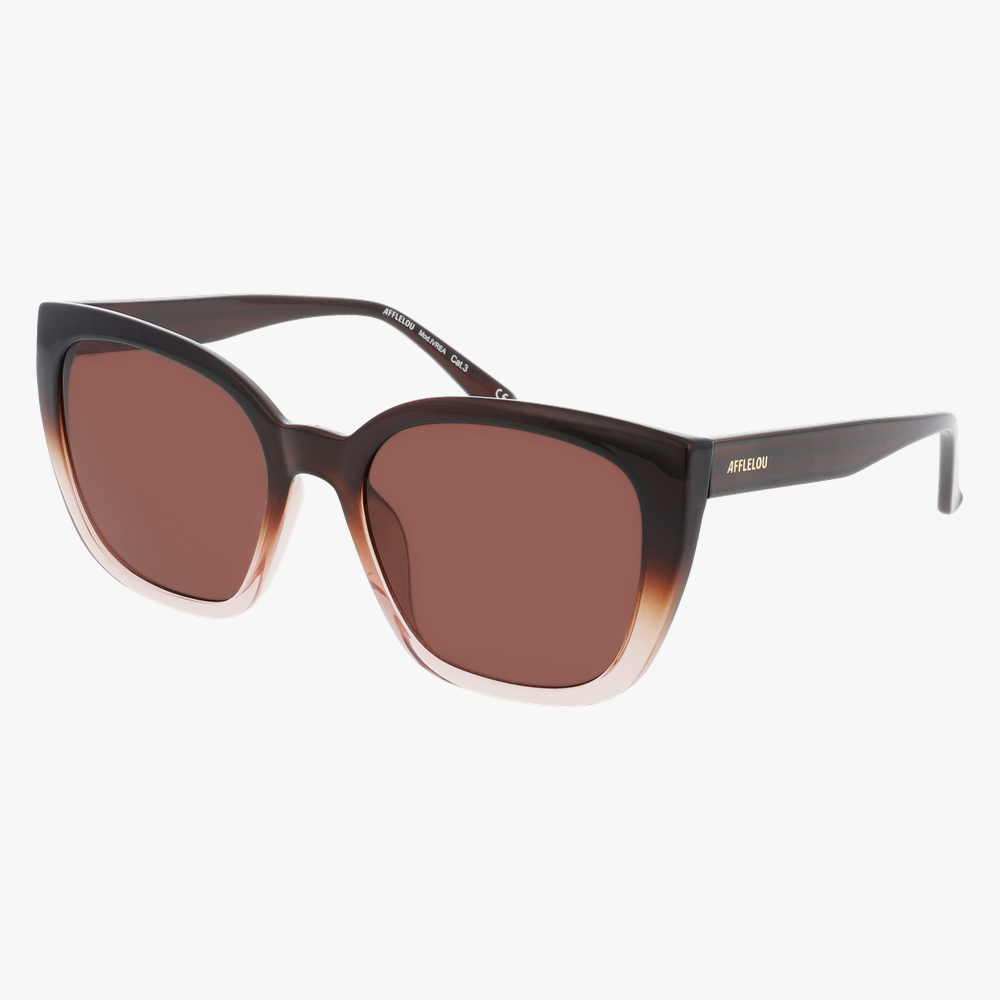 LUNETTES DE SOLEIL femme IVREA marron - Vue de face