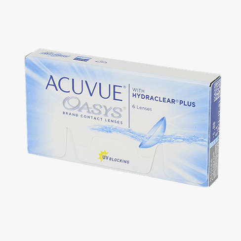 Lentilles de contact Acuvue Oasys with Hydraclear Plus 6L Vue de face